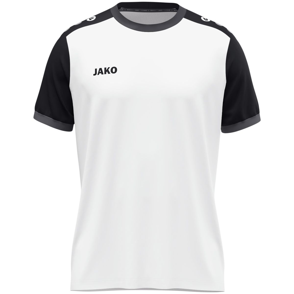 JAKO Shirt Dynamic KM Wit Zwart Antraciet