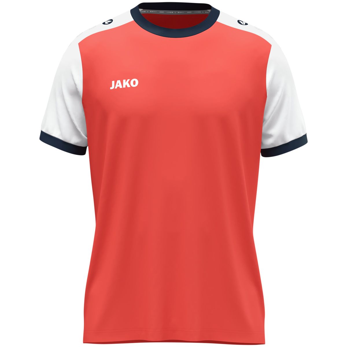 JAKO Shirt Dynamic KM 4270 Koraal Wit Marine