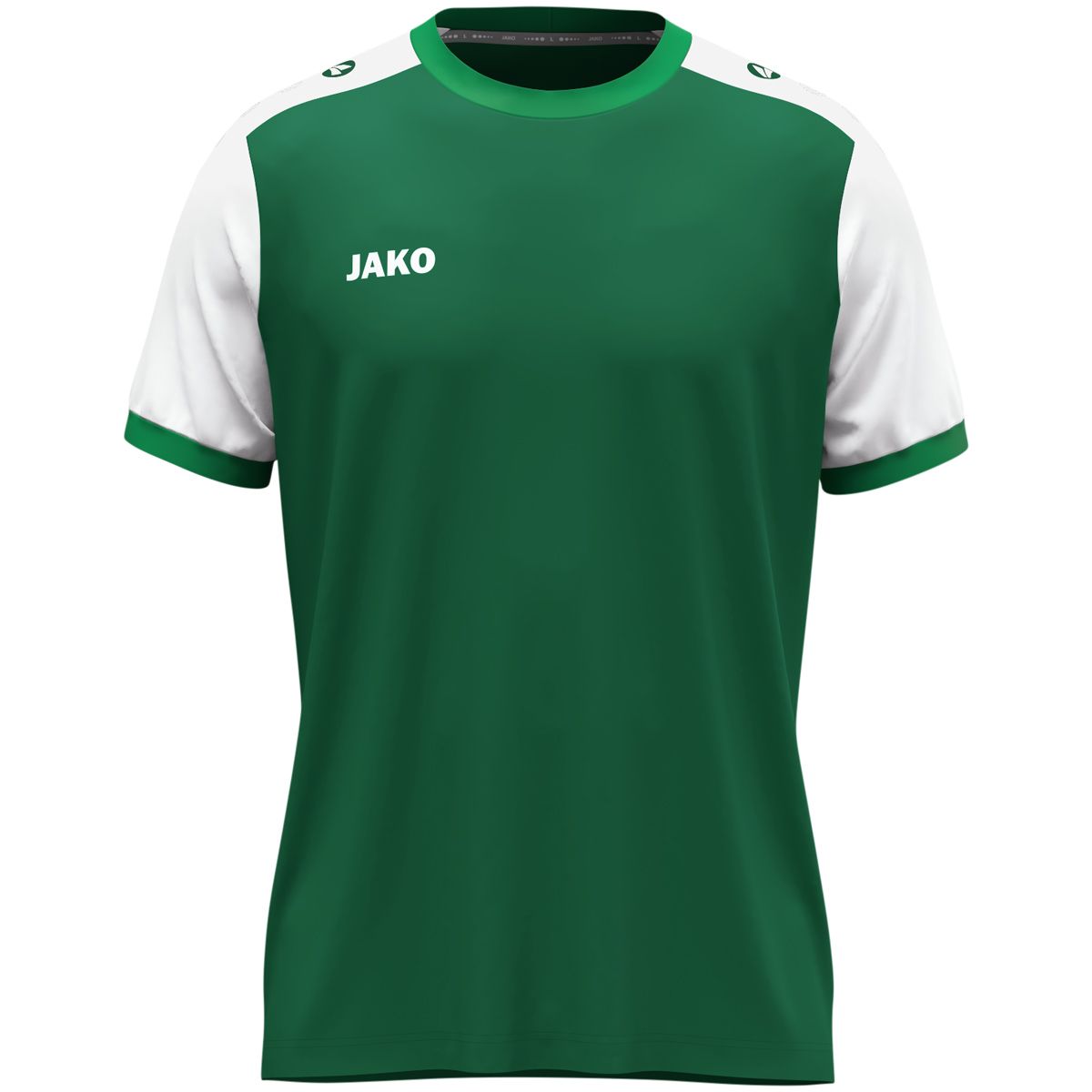 JAKO Shirt Dynamic KM 4270 Donkergroen Wit Groen