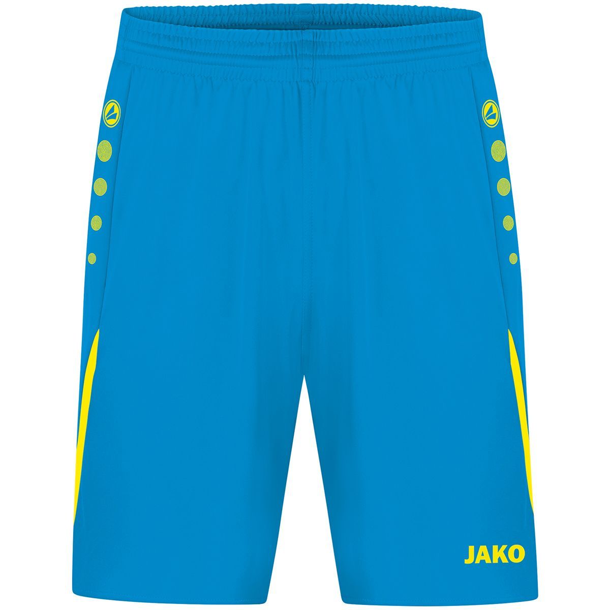 JAKO Short Challenge 4421 JAKO Blauw - Fluogeel