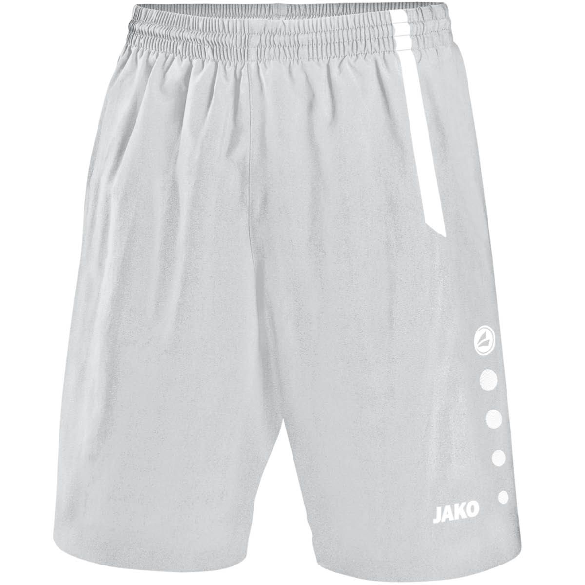 JAKO Short Turin 4462 Zilvergrijs Wit
