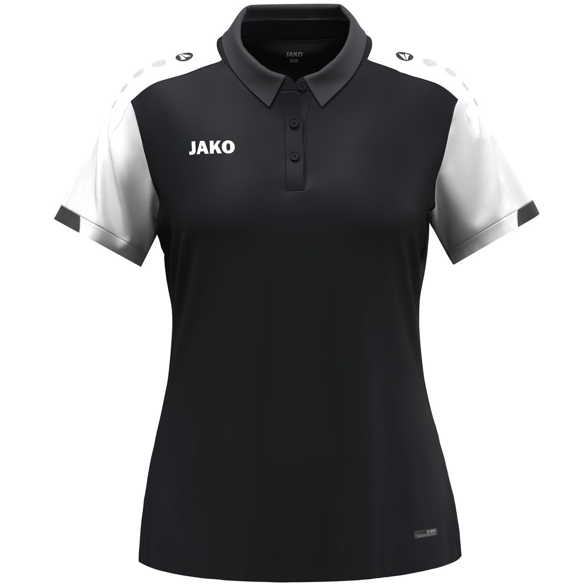 JAKO Dames Polo 6370D Zwart Wit Antraciet | Jakosportkleding | Bedrukking mogelijk
