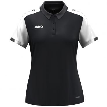 JAKO Dames Polo 6370D Zwart Wit Antraciet | Jakosportkleding | Bedrukking mogelijk
