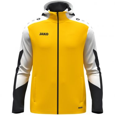 JAKO Zip Hoody Dynamic 6770 Geel Wit Zwart | Jakosportkleding | Bedrukking mogelijk