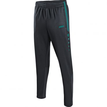 JAKO Trainingsbroek Active 8495 Antraciet Turqouise